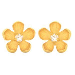 گوشواره طلا 18 عیار زنانه دوست خوب مدل dk504 -