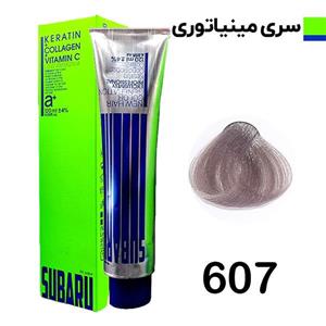 رنگ مو سوبارو شماره 607 حجم 120 میلی لیتر رنگ خاکستری مینیاتوری