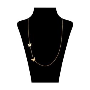 گردنبند طلا 18 عیار زنانه میو گلد مدل N119 Mio Gold Necklace For Women 