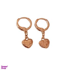 گوشواره زنانه ژوپینگ مدل حلقه ای قلب قلبی