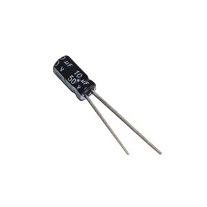خازن الکترولیت 10 میکروفاراد کد 50V بسته 40 عددی
