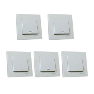 کلید تک پل دلند مدل آسا بسته 5عددی