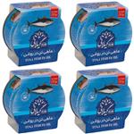 کنسرو ماهی تن در روغن گیاهی گیلانی - 180 گرم بسته 4 عددی