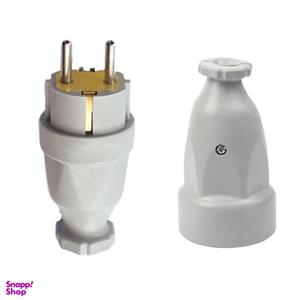 دوشاخه برق تیراژه مدل نر و مادگی مجموعه 2 عددی
