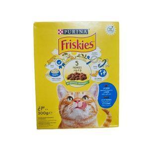 غذای خشک گربه فریسکیز مدل ماهی سالمون و سبزیجات وزن 300 گرم