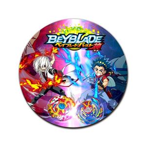 تابلو دایره ای طرح انیمه فرفره های انفجاری کد 04