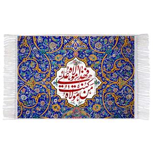 فرش ماشینی دیوارکوب اطلس آبی مدل من کنت مولا کد T3900