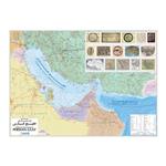 نقشه سیاسی و تاریخی انتشارات گیتاشناسی نوین مدل خلیج فارس کد 1192