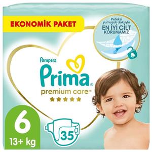 پوشک بچه پریما سفید سایز 6 ضد حساسیت بسته 35 ...