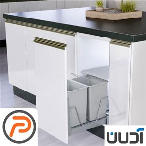 سطل دومخزنه ریل کف تاندم 24 لیتری دیاکو (ادلان)