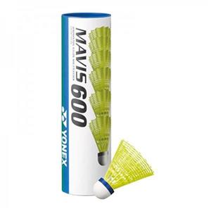 توپ بدمینتون یونکس مدل سفید Mavis 600 بسته 6 عددی Yonex white Badminton Ball Pack of 