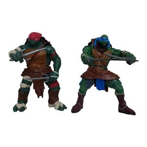 اکشن فیگور پلی میتس مدل لاکپشت های نینجا طرح لئوناردو و رافائل مجموعه دو عددی