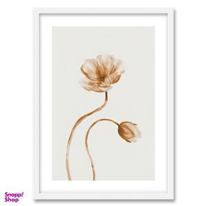 تابلو فورنیمو مدل دکوراتیو پوستر آبرنگ گل مدرن و مینیمال کد 05313W