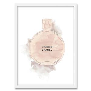 تابلو فورنیمو مدل دکوراتیو پوستر آبرنگ مینیمال عطر شنل کد 05310W