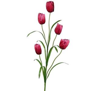 گل مصنوعی طرح لاله 5 گل