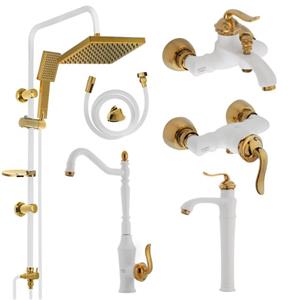 ست شیرآلات نایریکا مدل هلن کد B-WG مجموعه 6 عددی