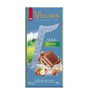 Villaware شکلات ViLLARS شیری با مغز فندق 
