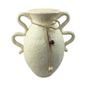 گلدان دکوری مدل خمره ای طرح پتینه
