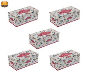 دستمال کاغذی 100 برگ گلریز مدل گل مریم کد 0101 بسته 5 عددی
