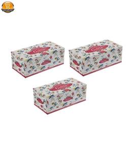 دستمال کاغذی 100 برگ گلریز مدل گل مریم کد 0101 بسته 3 عددی