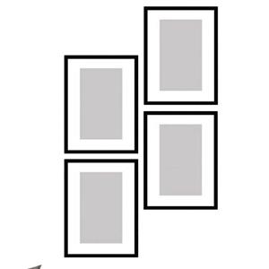 قاب عکس بکلیت مدل پاسپارتو کد  215-9 مجموعه 4 عددی