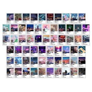 استیکر لپ تاپ کالامیکس طرح انیمه پنتون مدل pantone anime full مجموعه 62 عددی