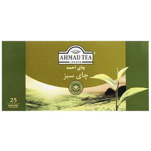 چای سبز کیسه ای احمد بسته 25 عددی