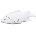 دیس لیمون چینی طرح ماهی دو خط طلا مدل B2