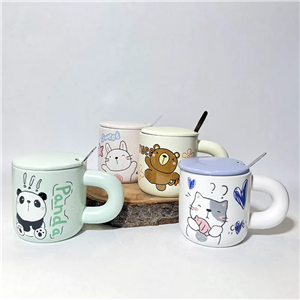 ماگ درب دار طرح حیوانات