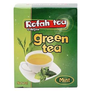 چای سبز طعم نعناع رفاه لاهیجان  210 گرم 