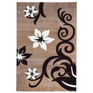 فرش ماشینی سهند طرح کد C001.KO فانتزی زمینه گردوئی