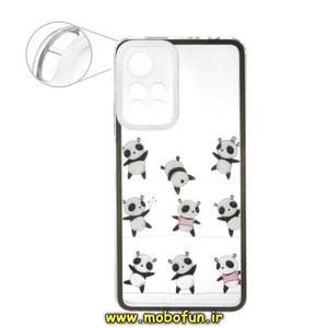 قاب گوشی Redmi Note 11 (China) 5G - Redmi Note 11T - Poco M4 Pro 5G شیائومی ژله ای طرح دار شفاف محافظ لنز دار پاندای بازیگوش کد 23
