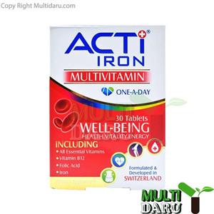 قرص مولتی ویتامین اکتی آیرون  | Acti Iron Multivitamin| 