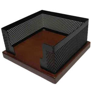 جا کاغذ یادداشت 10*10 چوب وفلز