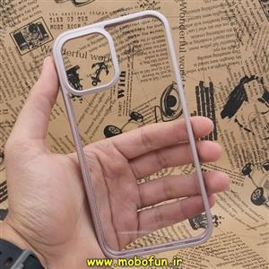 قاب گوشی iPhone 12 Pro Max آیفون پشت طلق شفاف اورجینال برند یونیک کیس Unique Case رزگلد کد 216 