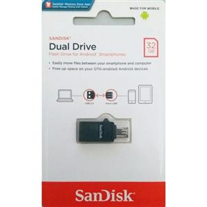 فلش مموری 32 گیگابایت سن دیسک مدل Ultra Dual Drive MicroUSB USB2.0 OTG 