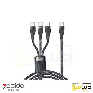 کابل 3 کاره (میکرو/ لایتنینگ/ تایپ سی) یسیدو CA89