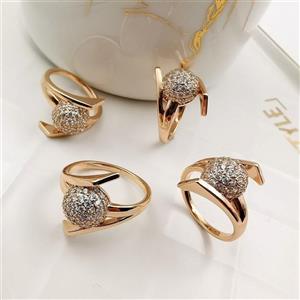 انگشتر نگین ‌دار طرح گوی ژوپینگ کد 141 