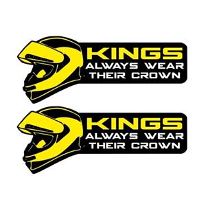 برچسب بدنه موتور سیکلت رایسان طرح KING کد SK001 مجموعه 2 عددی