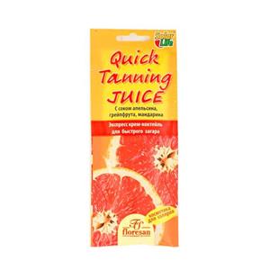 لوسیون برنز کننده فلورسان مدل QUICK TANNING JUICE حجم 15 میلی لیتر بسته 4 عددی 