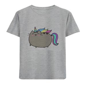 تی شرت آستین کوتاه بچگانه مدل گربه گامبو D48 