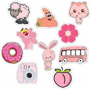 استیکر تزئینی موبایل و تبلت راتیانا مدل PINK PACK02 بسته 10 عددی
