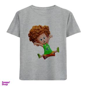 تی شرت آستین کوتاه بچگانه مدل پسر مو فرفری D50