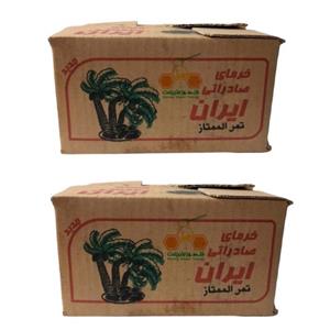 خرما صادراتی ممتاز درجه یک شهر طبیعت - 2 کیلوگرم بسته 2 عددی