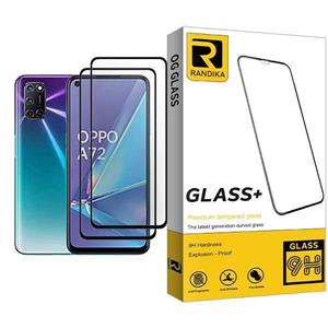 محافظ صفحه نمایش راندیکا مدل Randika Glass MIX002 مناسب برای گوشی موبایل اوپو A72 بسته دو عددی