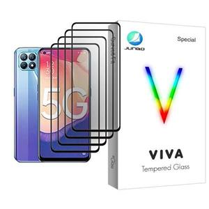 محافظ صفحه نمایش جانبو مدل Viva Glass MIX004 مناسب برای گوشی موبایل اوپو Reno4 SE بسته چهار عددی