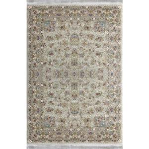 فرش ماشینی قیطران مدل گیلدا زمینه صدفی