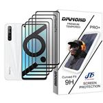 JF Diamond Glass MIX004 Screen Protector For Realme 6i (India) Pack Of 4