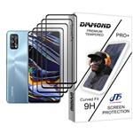 JF Diamond Glass MIX004 Screen Protector For Realme 7 Pro Pack Of 4