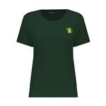 تی شرت زنانه آیبکس مدل 9549 گلدوزی کاکتوس رنگ سبز